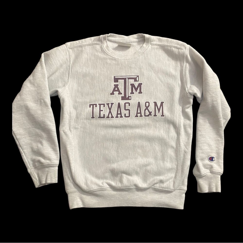 Vtg Champion Reverse Weave Texas A & M Sweatshirt Crewneck XS? Made USA EUC G99